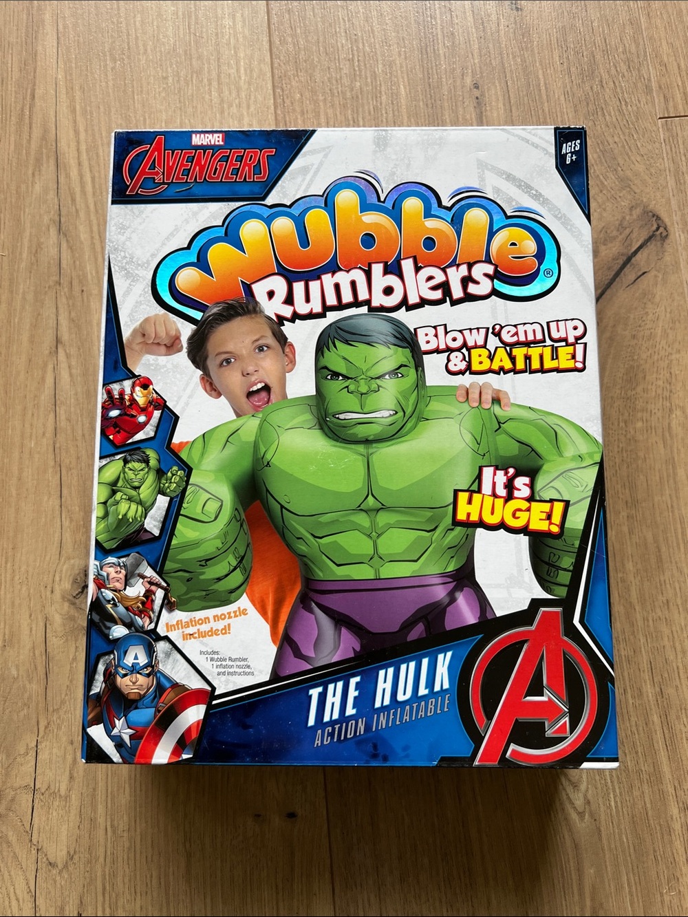 Marvel Wubble Rumblers The Hulk Inflatable Toy - Green & Purple
